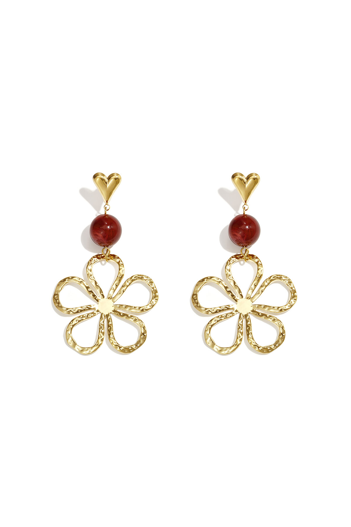Ohrhänger Aus Edelstahl, Blume, Schlichte Alltagsserie, Damenschmuck