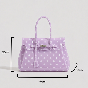 Casual Style Pvc / Transparent Solid Color Polka Dots Jelly Bag Women's Square Bag h5 Picture4