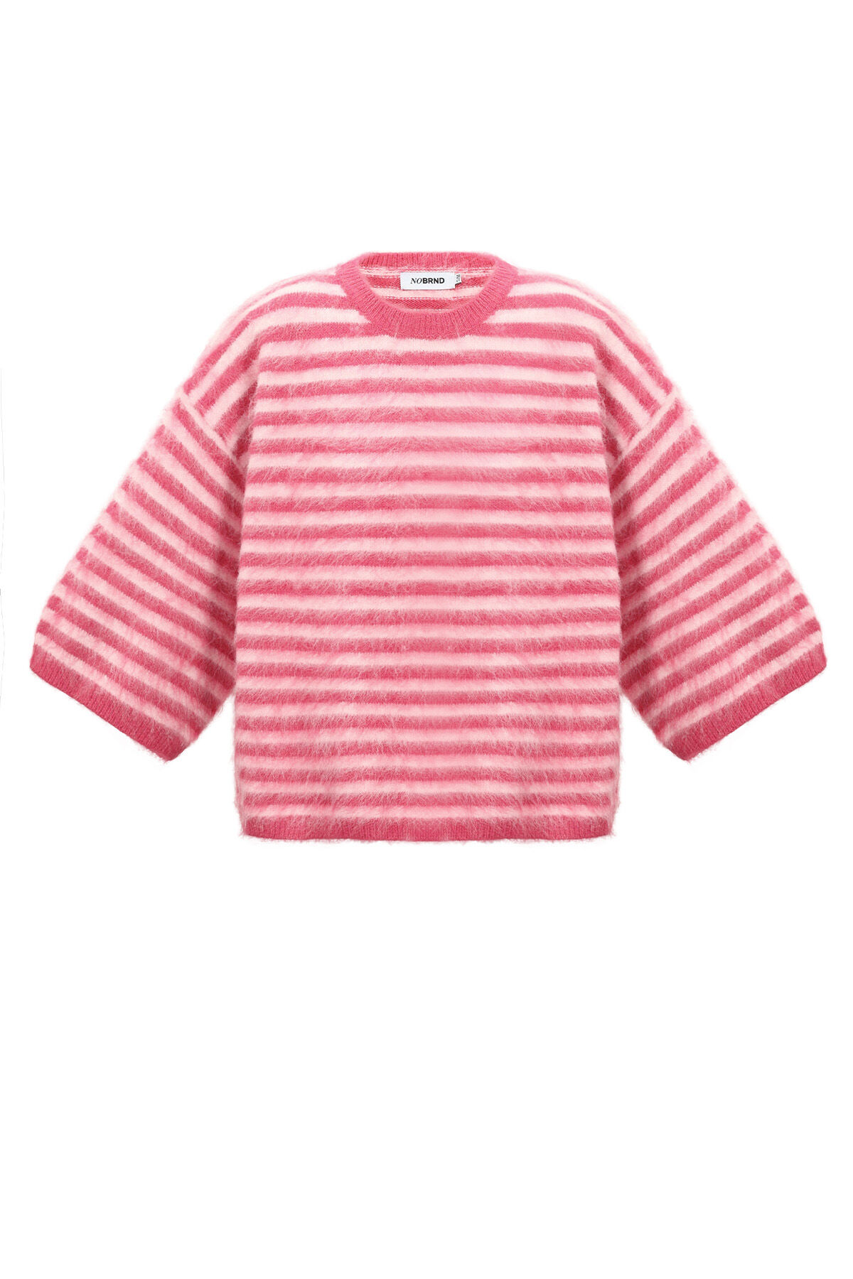 Strickpullover Aus Polyesterfaser (Polyester), Gestreift, Lässige Herbst-/Winterkleidung h5 