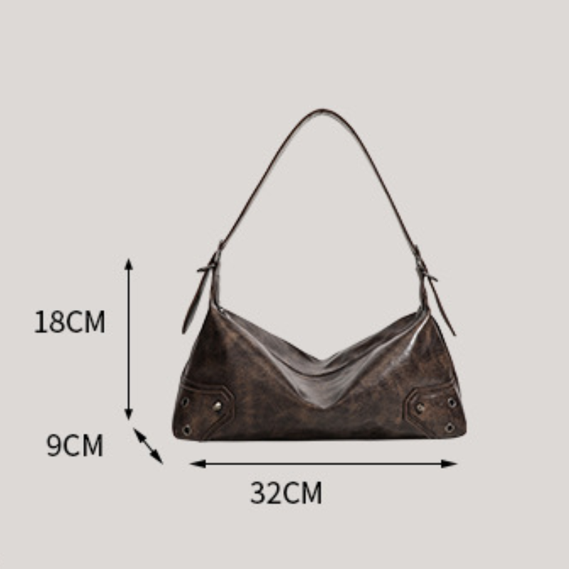 Casual Style Metal Hardware Solid Color Premium Quality Pu Women's East-West Shoulder Bags