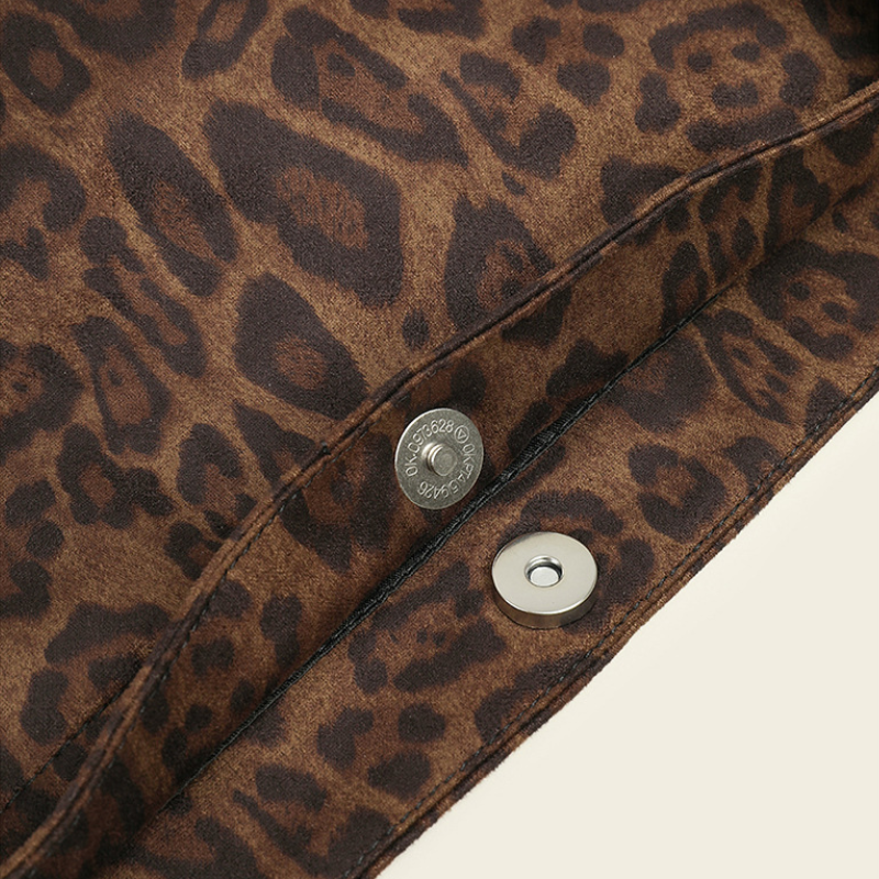 Casual Style None Leopard Print Canvas Women's Tote Bags h5Picture4