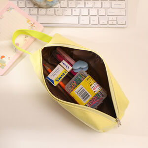 Simple Series Daily Canvas Letter Solid Color Pen Pouches h5 Picture6