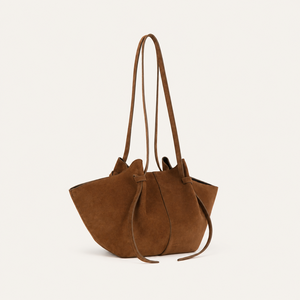 Casual Style None Solid Color Twist Suede Women's Trapezoid Shoulder Bags h5 Picture2