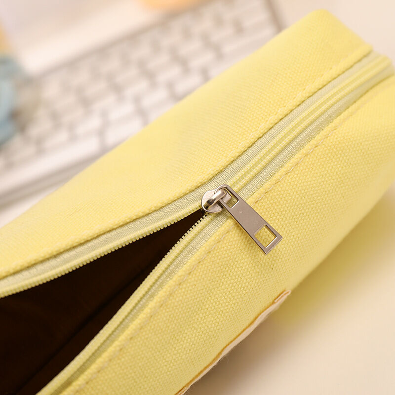 Simple Series Daily Canvas Letter Solid Color Pen Pouches h5Picture5