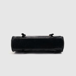 Streetwear Style Metal Hardware Solid Color Pu Women's Bowling Handbags h5 Picture5