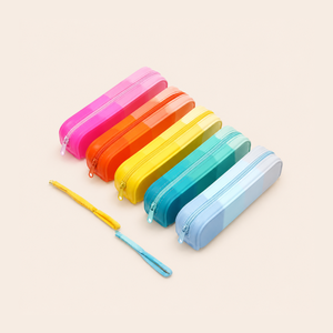 Estuches Para Bolígrafos De Gel De Sílice De Colores Degradados Mixtos De La Serie Simple Daily h5 Imagen2