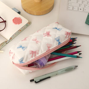 Estuches Para Bolígrafos De Poliéster Con Diseño De Flor, Corazón, Lazo Y Cereza, De La Serie Simple h5 Imagen2