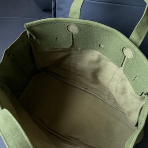 Casual Style Metal Hardware Solid Color Mixed Color Canvas Women's Square Handbags h5 Picture8