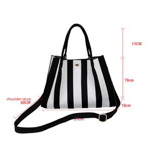 Casual Style Woven Stripe Mixed Color Woven Polyester Women's Square Handbags h5 Picture6