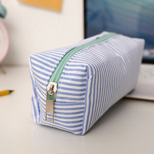 Simple Series Daily Polyester Solid Color Stripe Pen Pouches h5 Picture5