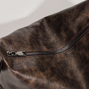 Casual Style Metal Hardware Solid Color Premium Quality Pu Women's East-West Shoulder Bags h5 Picture6