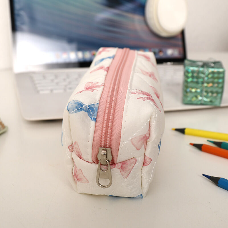Estuches Para Bolígrafos De Poliéster Con Diseño De Flor, Corazón, Lazo Y Cereza, De La Serie Simple h5Imagen5