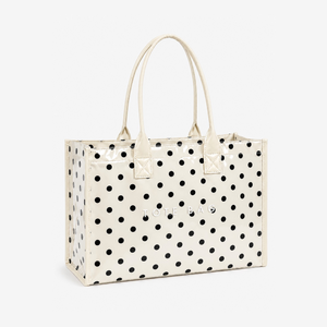 Parisian Chic Style Pvc / Transparent Printed Letter Solid Color Polka Dots Pvc Women's Tote Bags h5