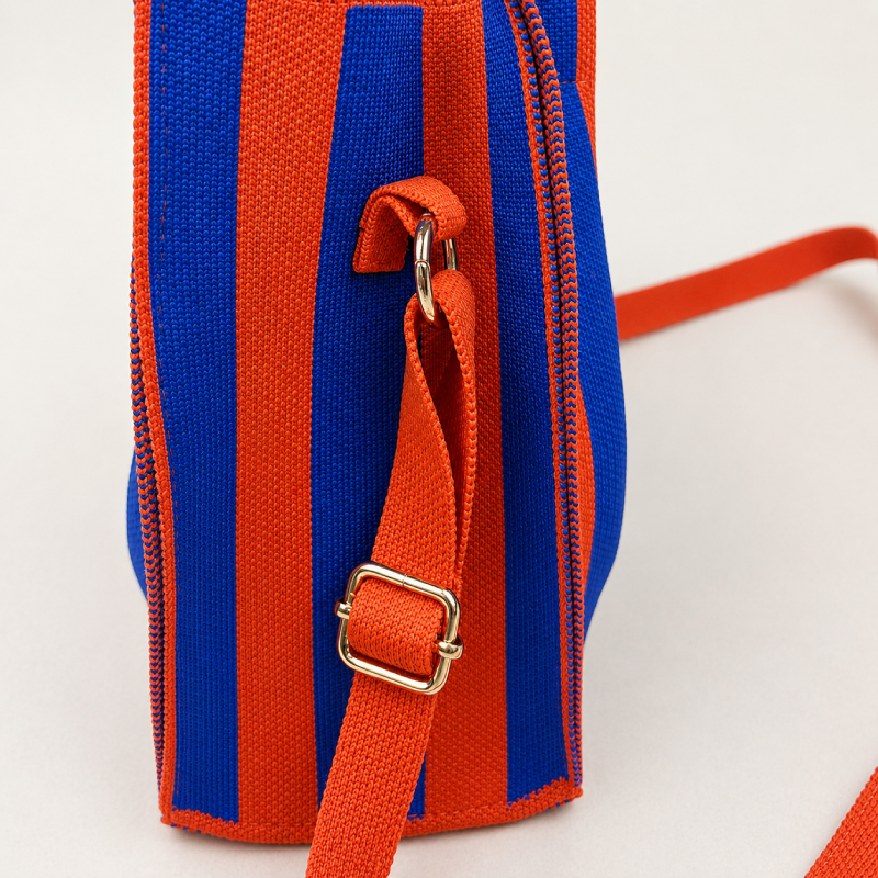 Casual Style Woven Stripe Mixed Color Woven Polyester Women's Square Handbags h5Picture4