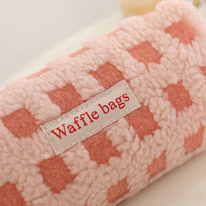 Estuches Para Bolígrafos Sencillos De Piel Sintética Con Estampado De Cuadros Y Letras, Estilo Casual. h5 Imagen6