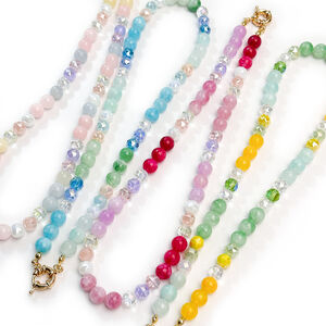 Colorful Beads Natural Stones Women's Beaded Necklaces h5 Picture3