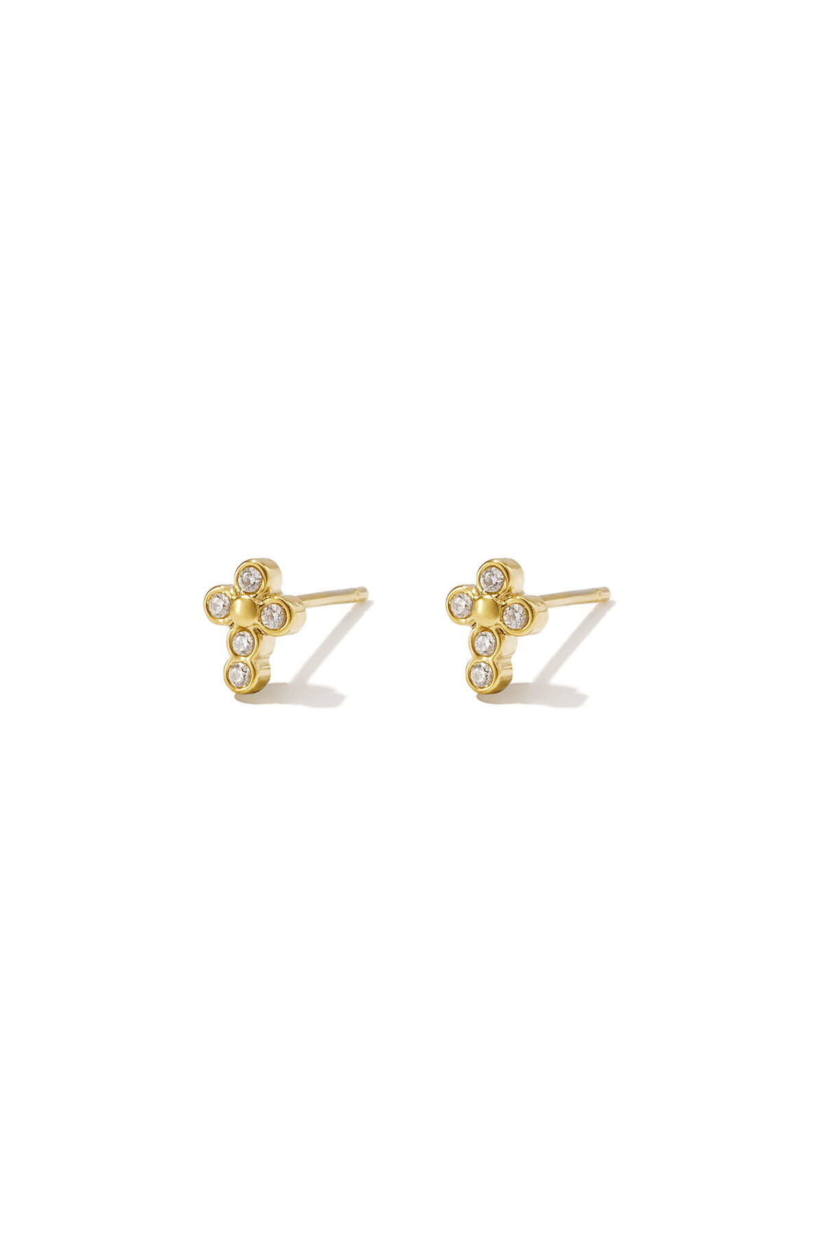 Stainless Steel Stud Earrings Cross Casual Daily Simple Series Women's jewelry