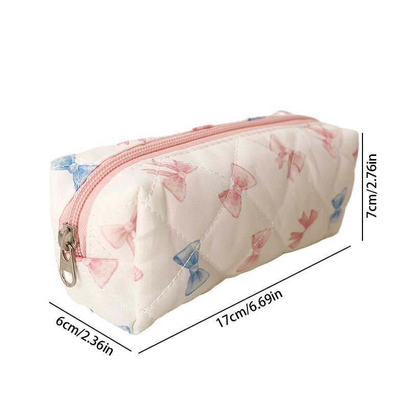 Estuches Para Bolígrafos De Poliéster Con Diseño De Flor, Corazón, Lazo Y Cereza, De La Serie Simple h5Imagen6