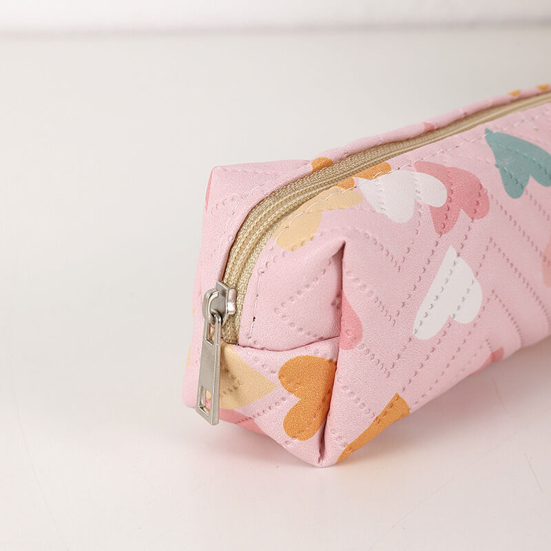 Simple Series Sweet Pu Heart Mixed Color Pen Pouches h5Picture5