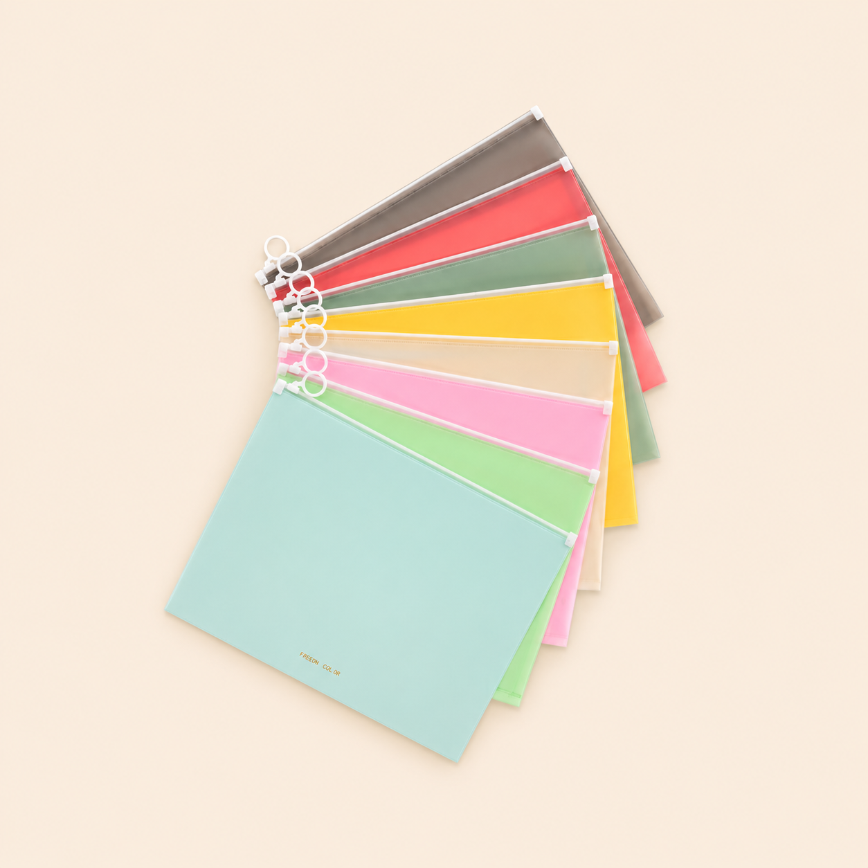 Simple Series Daily Pp Letter Solid Color Document Bags