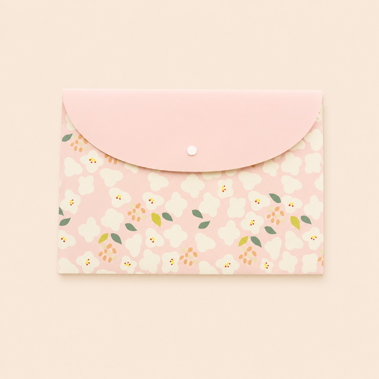 Simple Series Sweet Pp Flower Leaf Document Bags 2