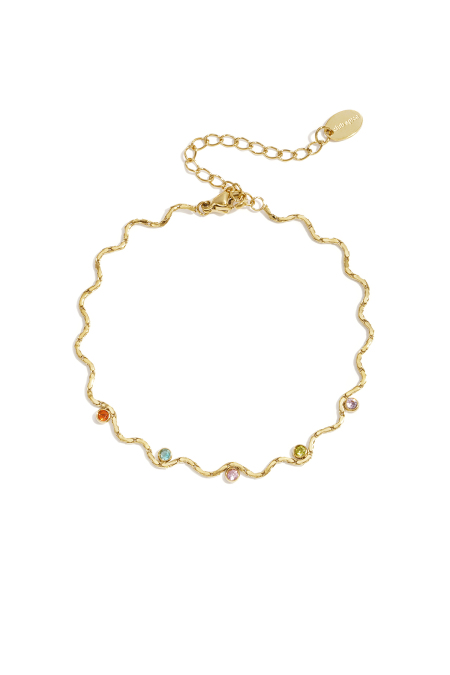 Pulseras de acero inoxidable con dijes de forma irregular, sencillas, de la serie Simple Daily, joyería para mujer