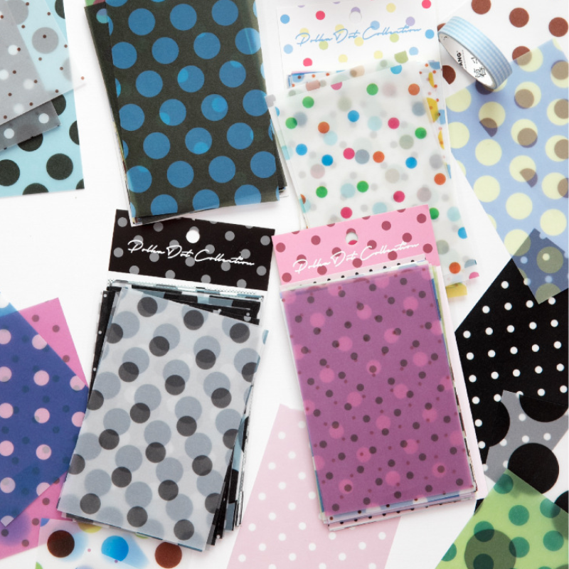 Simple Series Daily Paper Polka Dots Mixed Color Journal Material Papers 2