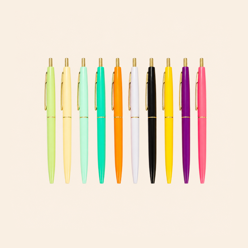 Stylos À Bille Simple Series Daily De Couleur Unie