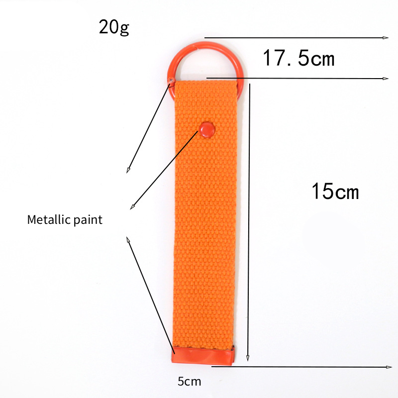 Simple Series Daily Solid Color Woven Cotton Keychain h5Picture7
