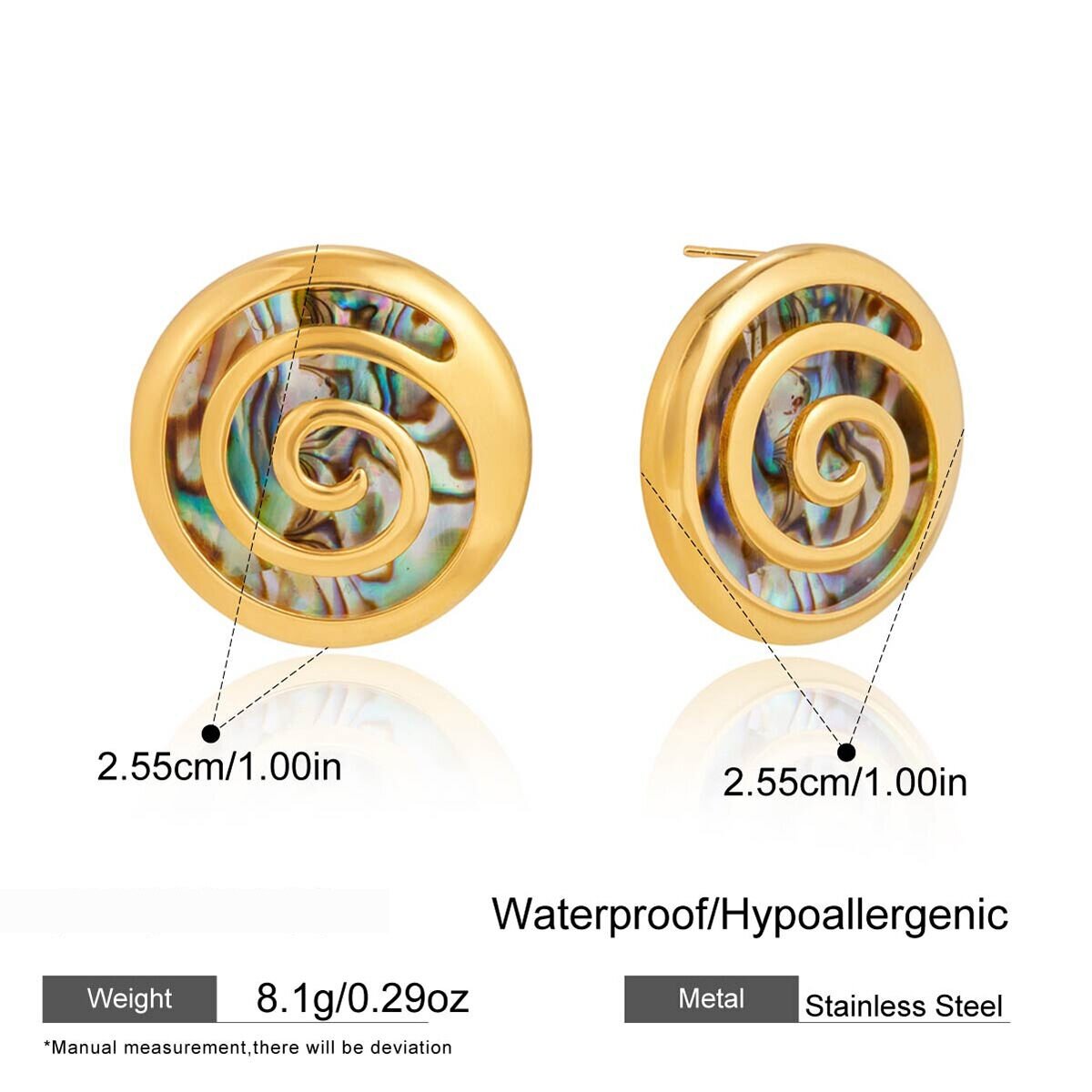 (Embedded abalone shell) 
