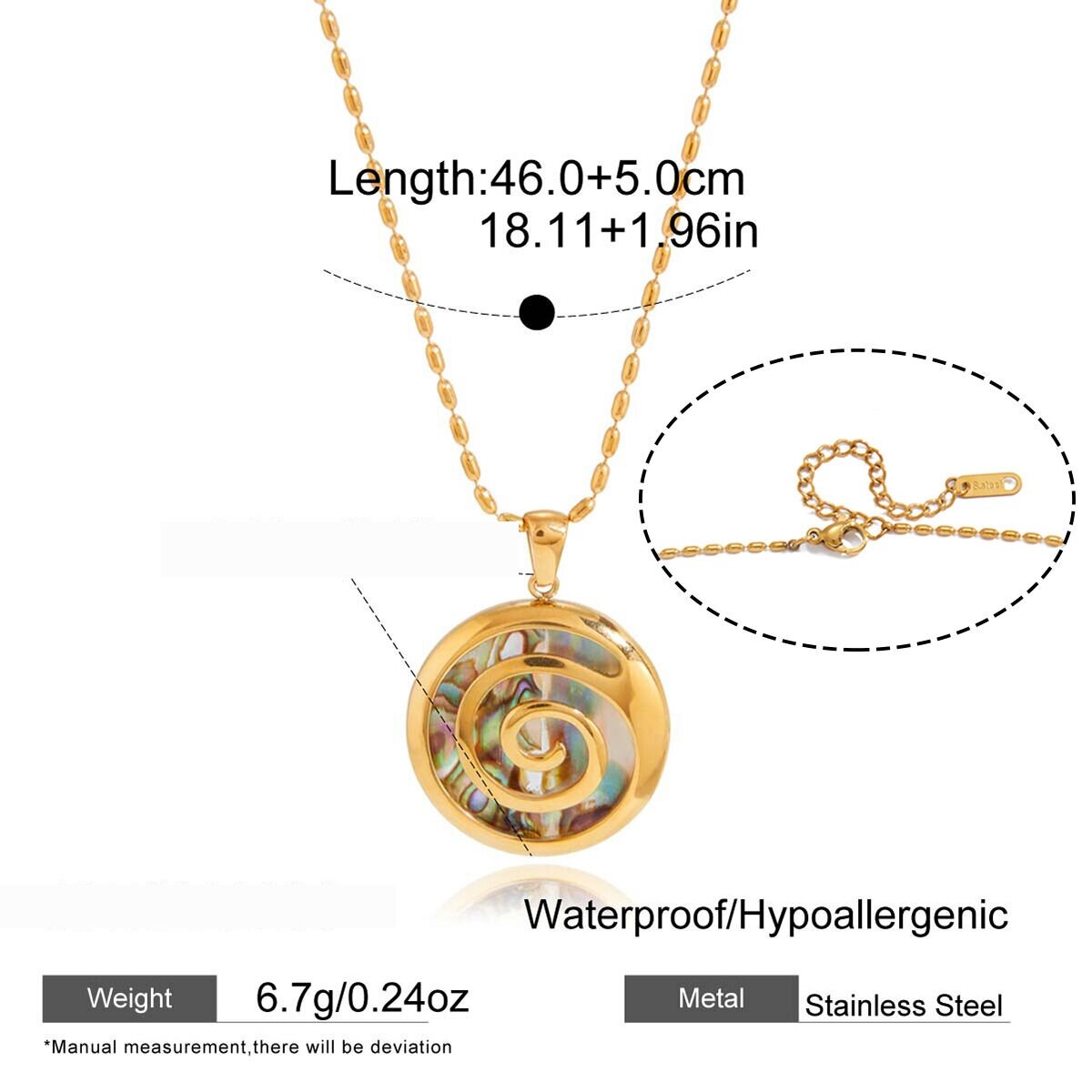 (Embedded abalone shell) Picture2