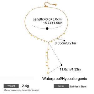 1 Piece Vacation Shell Stainless Steel Waterproof Gold Color Women's Pendant Necklaces h5
