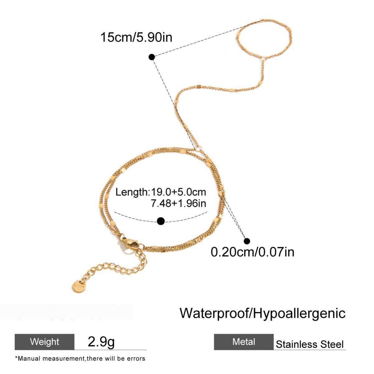 Waterdichte Roestvrijstalen Armbanden Met Gouden Parels h5 