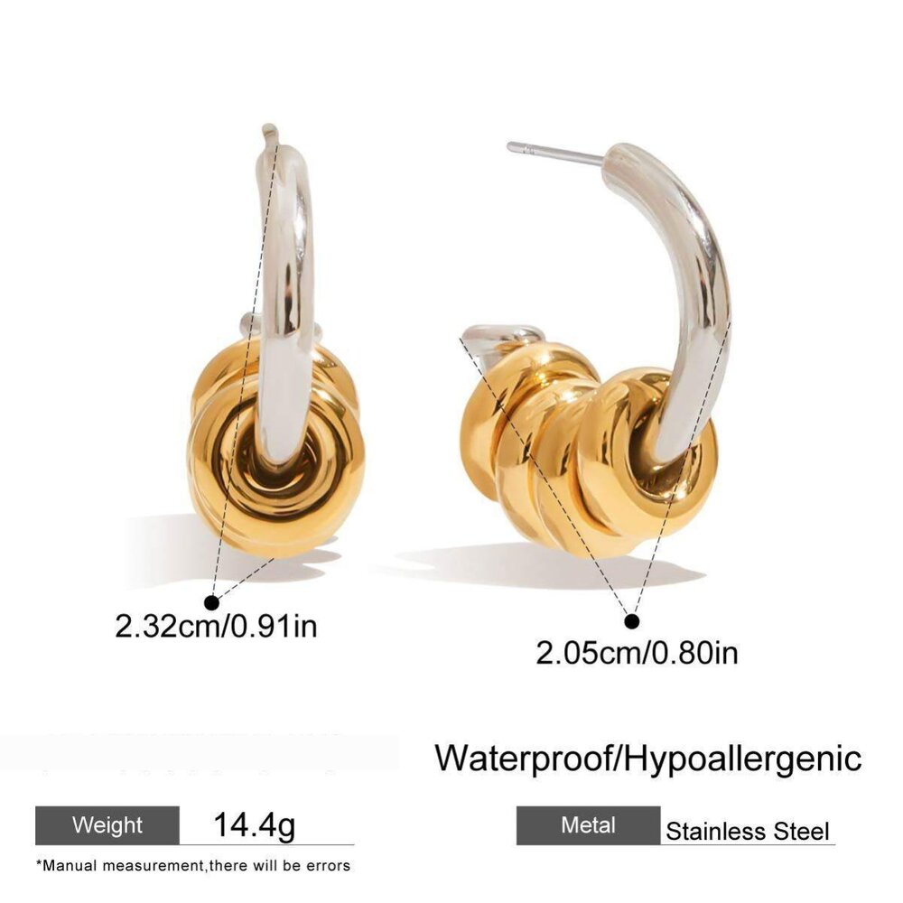 Klassische, Wasserdichte Ohrhänger Aus Edelstahl In Verschiedenen Farben Bild2
