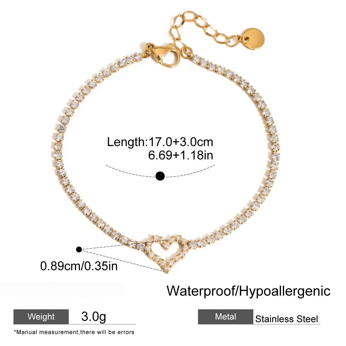 Luxuriöse, Wasserfeste Armbänder Mit Schleifenknoten Aus Edelstahl In Goldfarbe h5 
