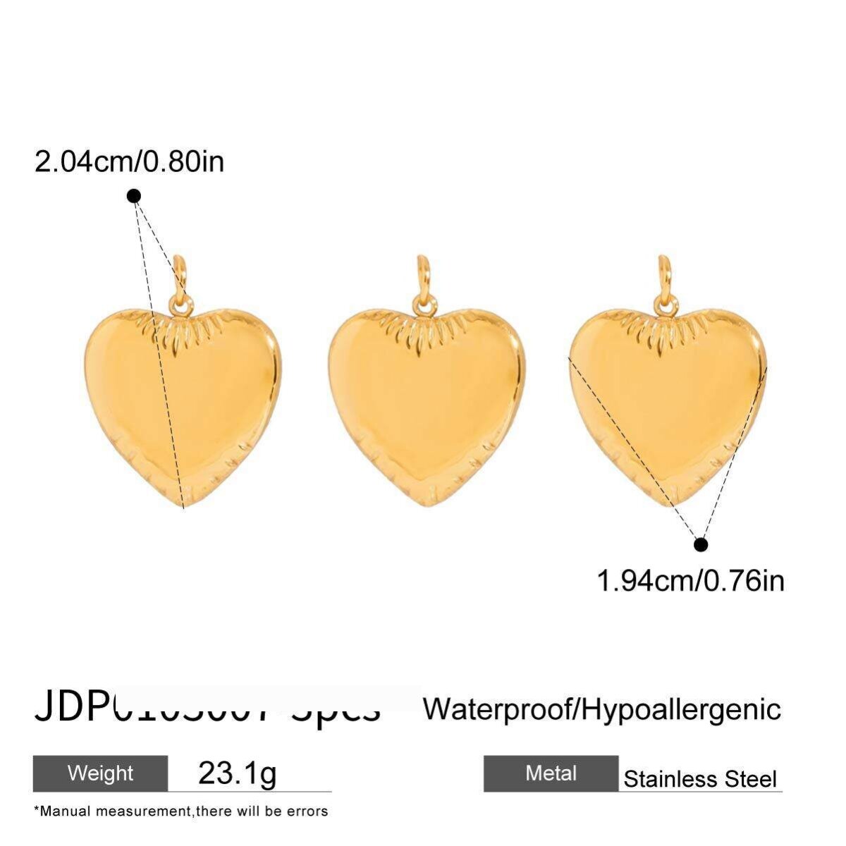 Pendentifs En Acier Inoxydable Étanches Couleur Or À Faire Soi-Même h5 