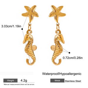 Oceanic Stainless Steel Waterproof Gold Color Jewelry h5