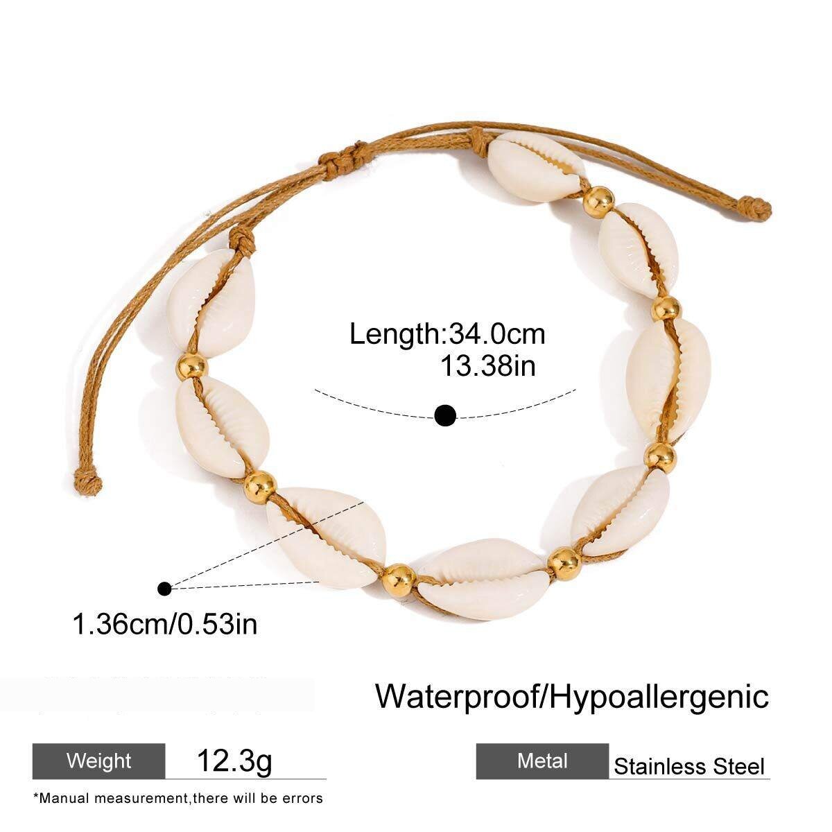 1 Piece Simple Series Vacation Turtle Stainless Steel Waterproof   Gold Color  Shell Women's Anklets h5 