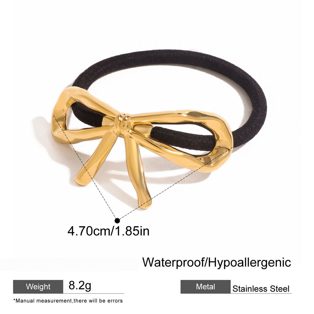 1 Piece Sweet Bow Knot Stainless Steel Hair Ties