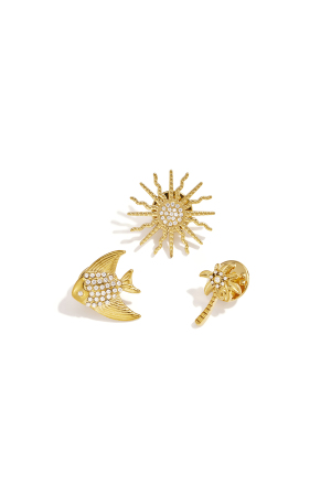 Brooches Birds Simple Stainless Steel Daily Accessories h5