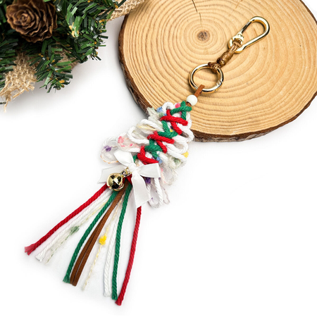 Ethnic Series Casual Christmas Mixed Color Woven Rope Bag Charms
