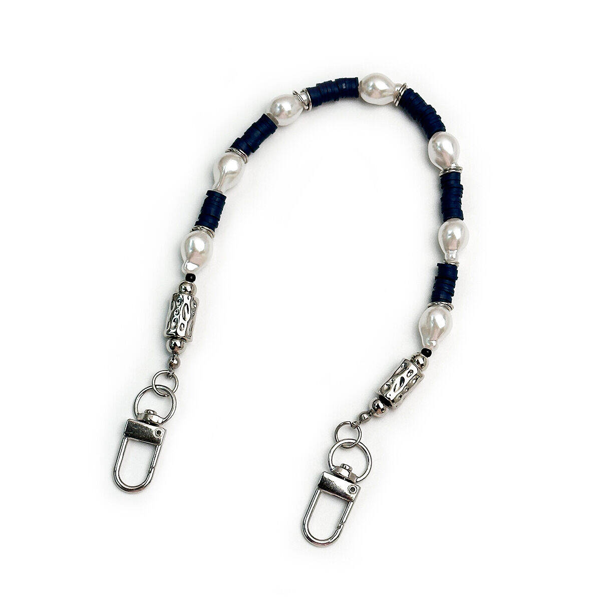 Simple Series Daily Irregular Shape Solid Color Beads Resin Phone Chain