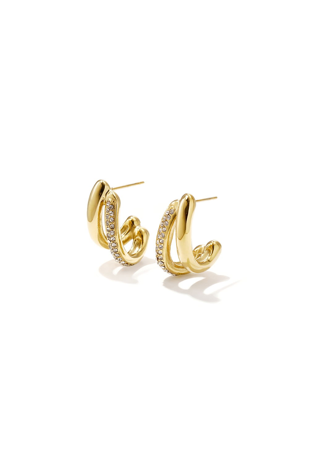 Stainless Steel Stud Earrings Irregular Shape Simple Daily Simple Series Women's Jewelry