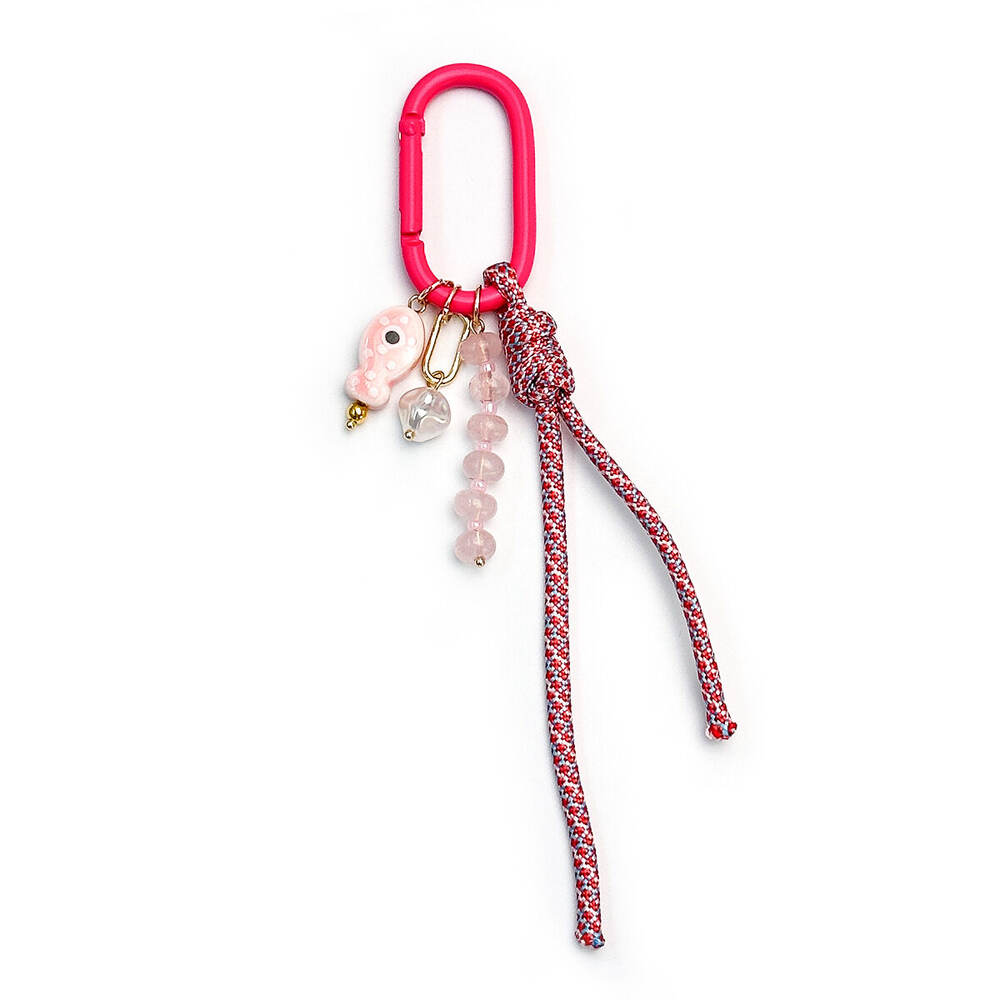 Simple Series Casual Twist Beads Mixed Color Fish Resin Bag Charms h5Picture2