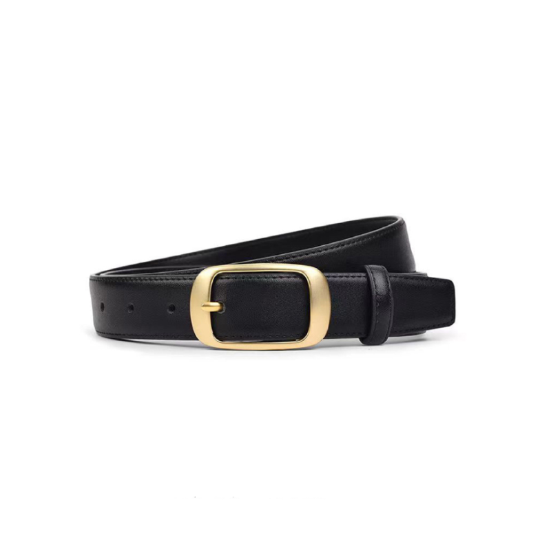 Simple Series Daily Solid Color Leather Belt