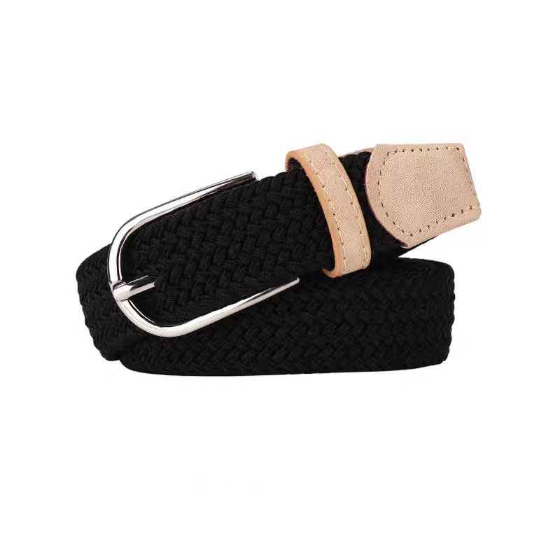 Simple Series Casual Mixed Color Woven Fabric Woven Belt 