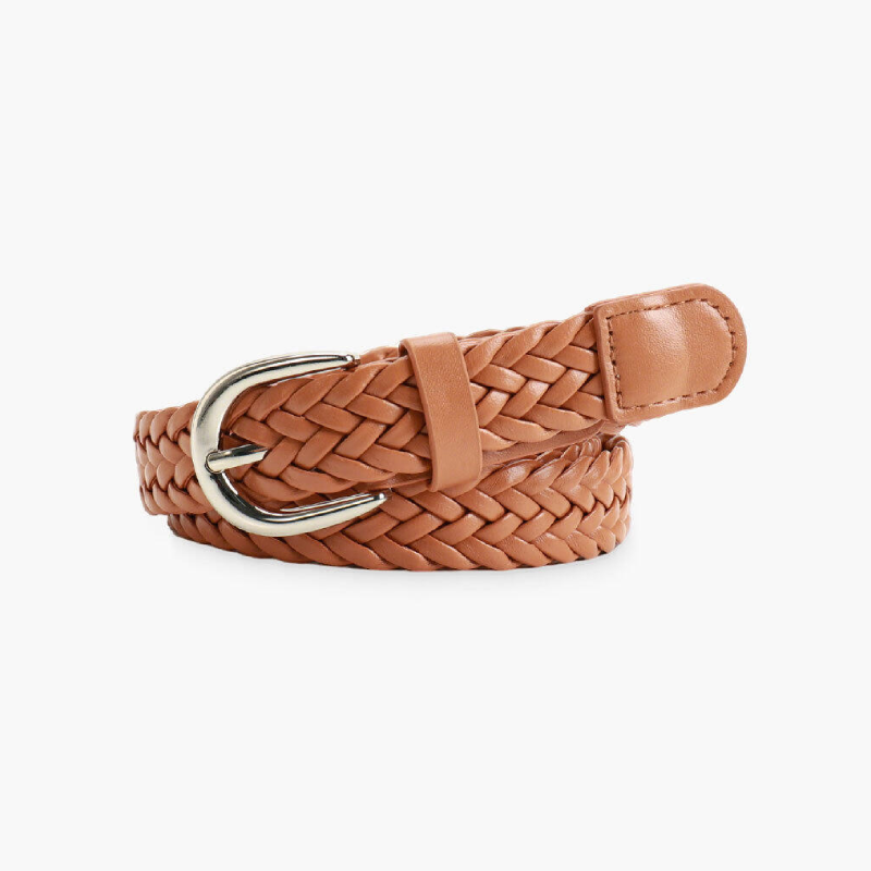 Simple Series Daily Solid Color Woven Premium Quality Pu Woven Belt h5Picture2