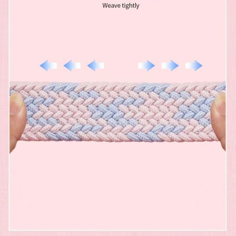 Simple Series Casual Mixed Color Woven Fabric Woven Belt h5 Picture5