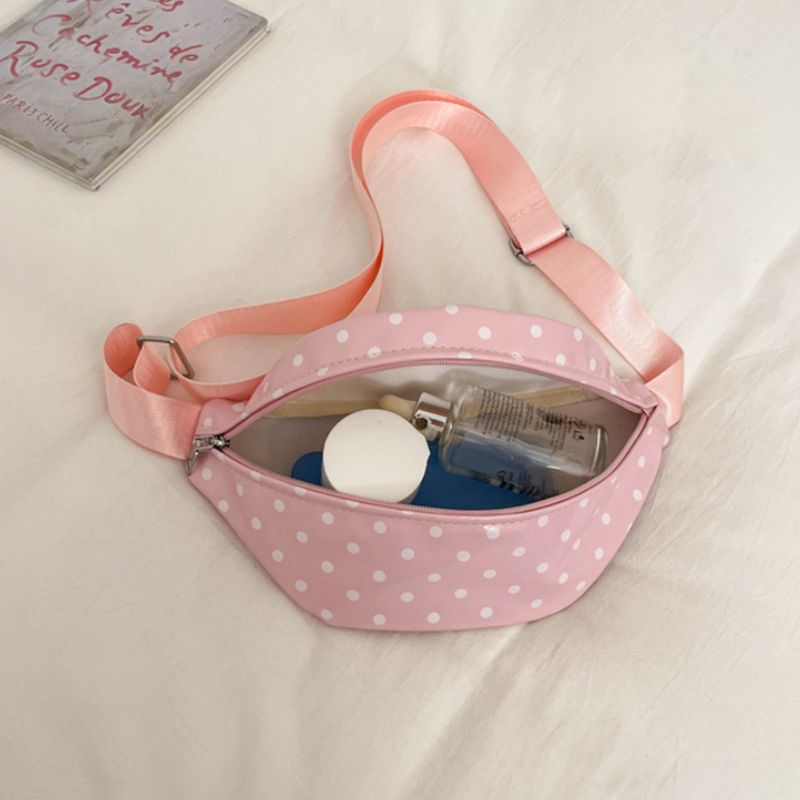 Casual Style Printed Solid Color Polka Dots Premium Quality Pu Women's East-West Fanny Packs & Belt Bags h5Picture4