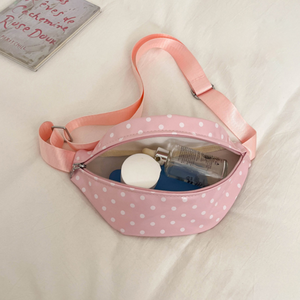 Casual Style Printed Solid Color Polka Dots Premium Quality Pu Women's East-West Fanny Packs & Belt Bags h5 Picture4